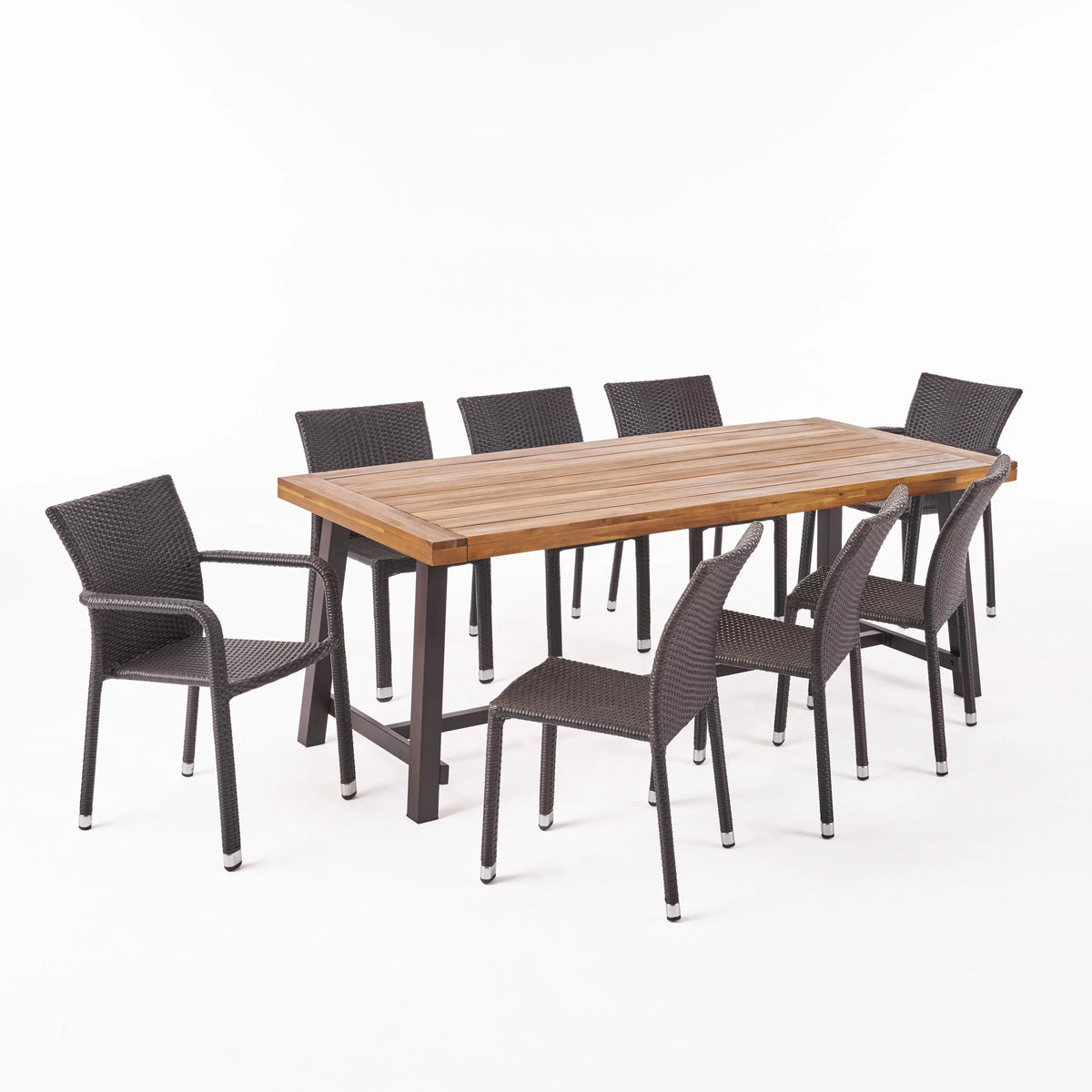9 Piece Wooden Patio Dining Set T5488