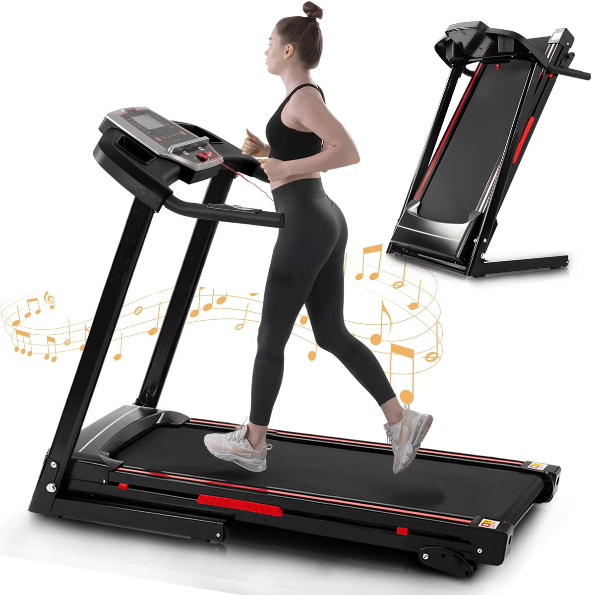 Folding Electric Treadmill with Incline S290947