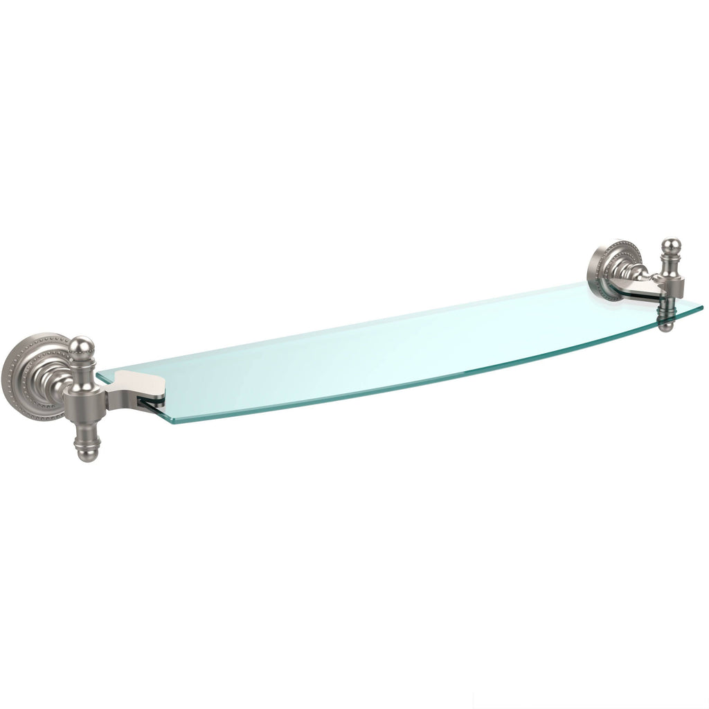 18 inch Glass Shelf Satin Chrome H14317