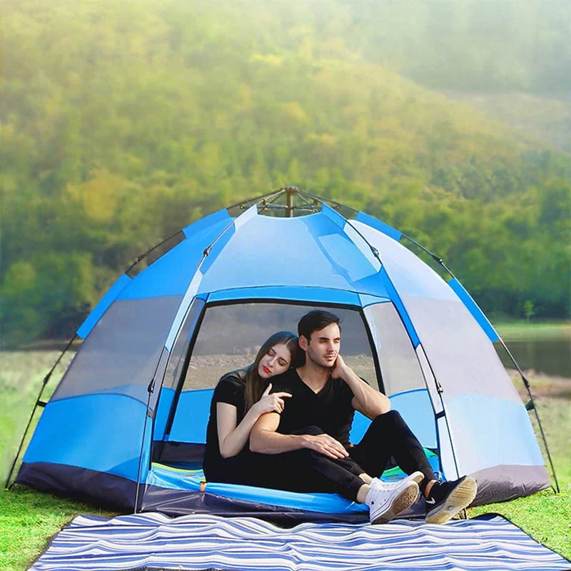 Automatic Camping Tent Double Layer Waterproof UV Protected Large Outdoor O177485
