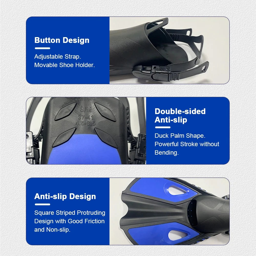 Three-Window Diving Goggles with Full Snorkel Q679