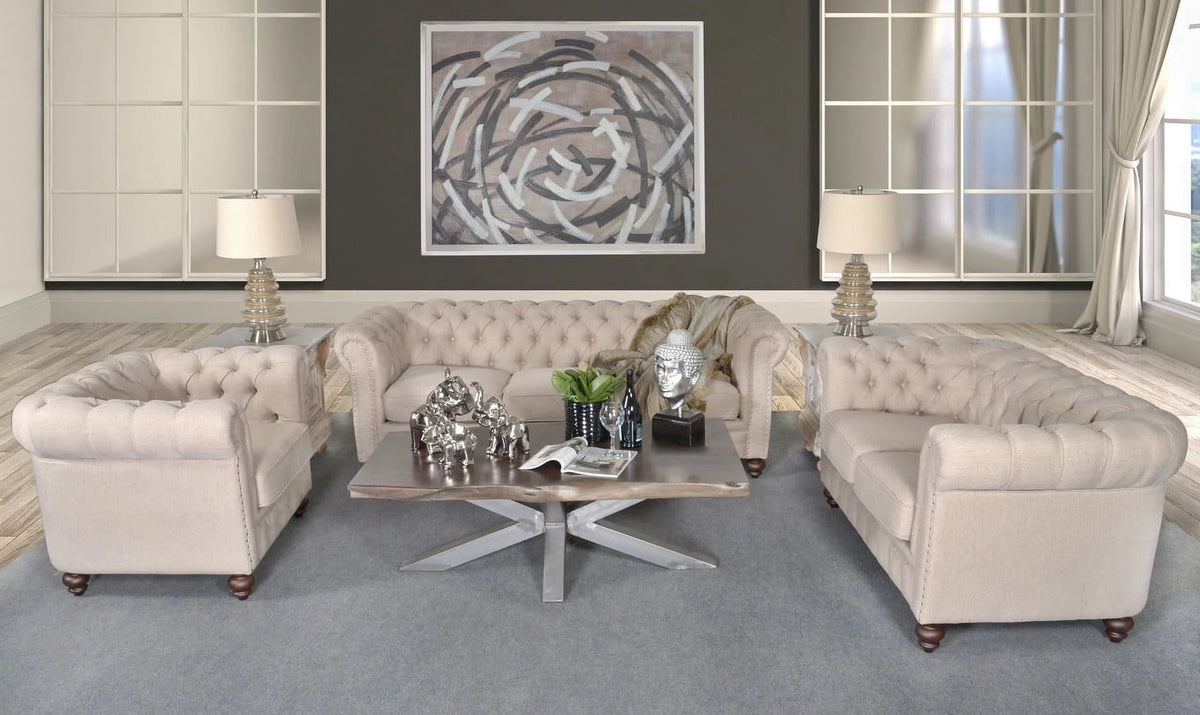 Dark Linen Sofa J94622