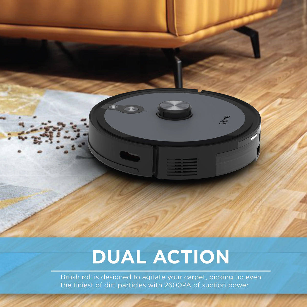 Robot Vacuum and Mop with LIDAR Mapping K370