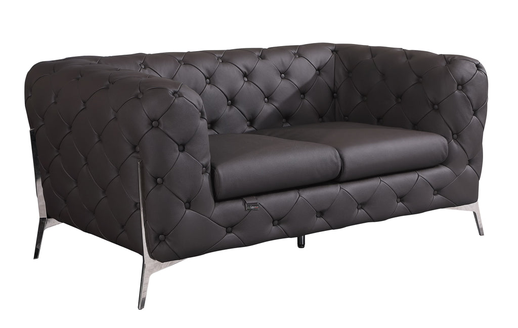 Italian Leather Loveseat C83249