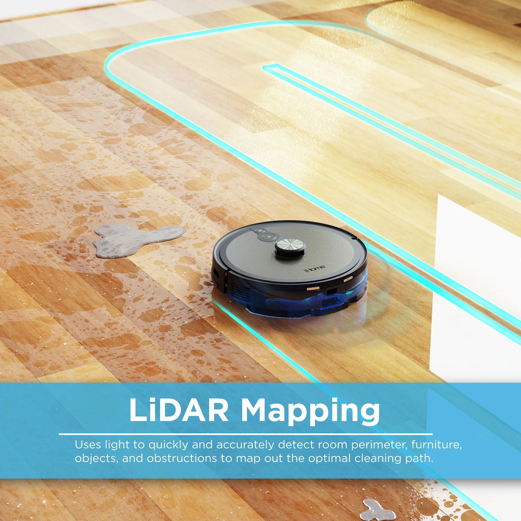 Robot Vacuum and Mop with LIDAR Mapping K370