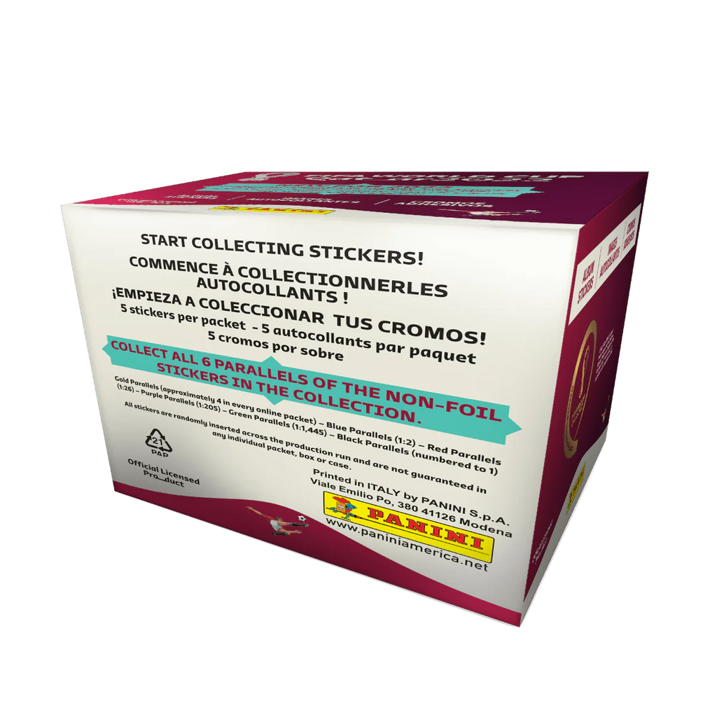 World Cup Soccer Trading Cards 50-Pack Sticker Box J7486