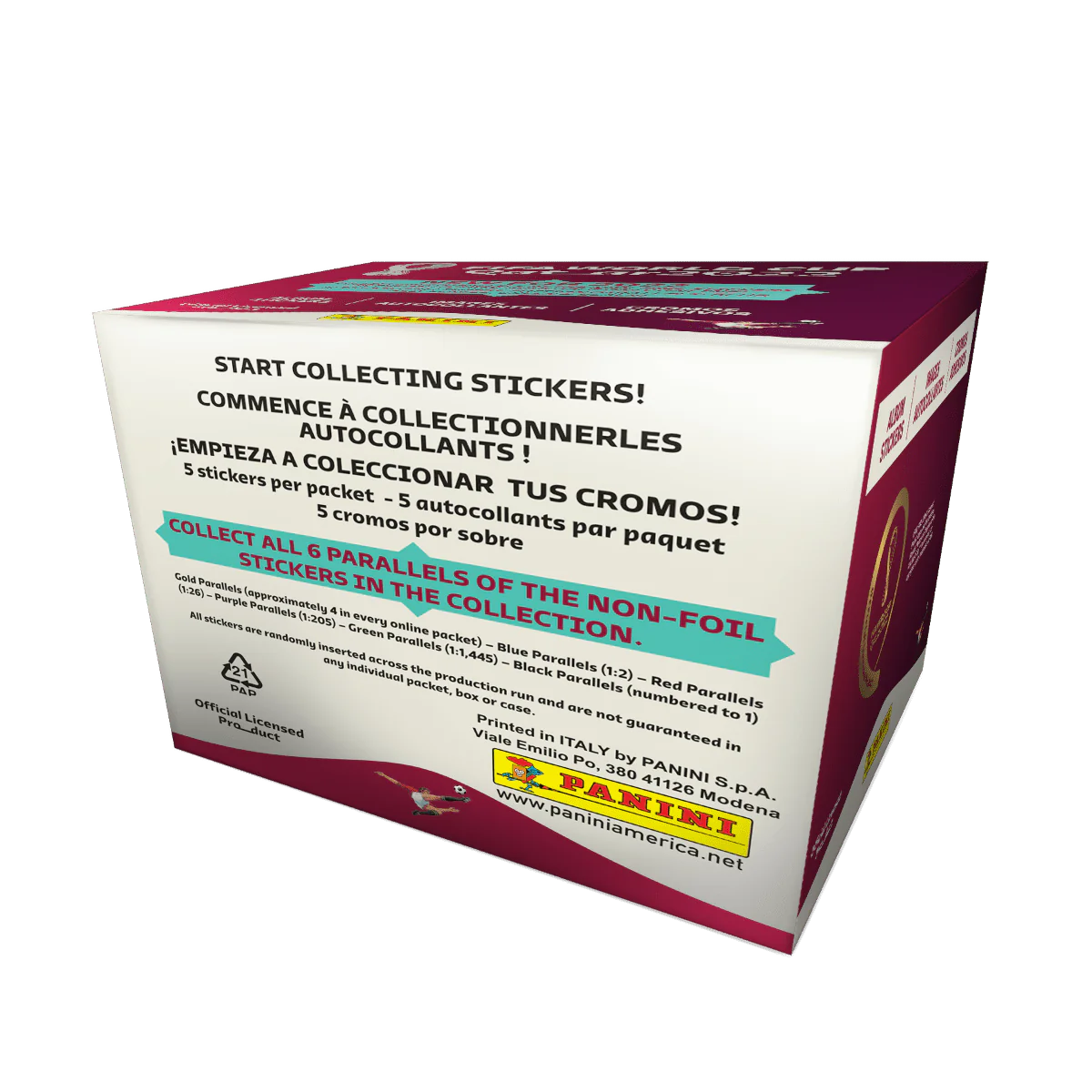 World Cup Soccer Trading Cards 50-Pack Sticker Box J7486