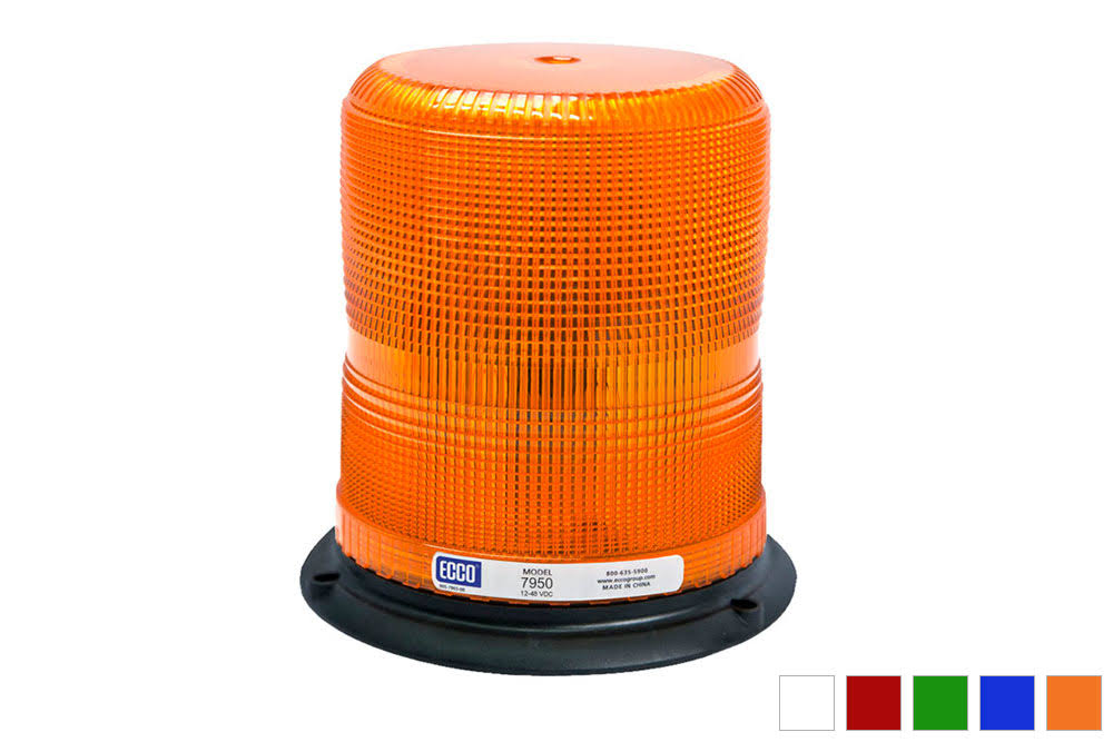 LED Beacon 12-48VDC Vacuum Mount 7in Blue X351813