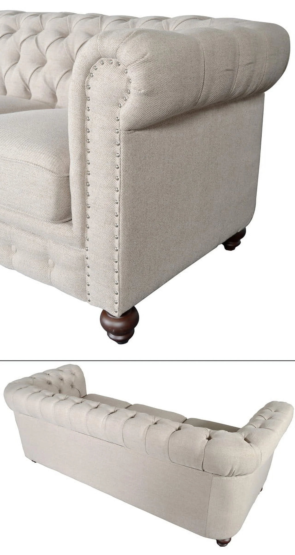 Dark Linen Sofa J94622