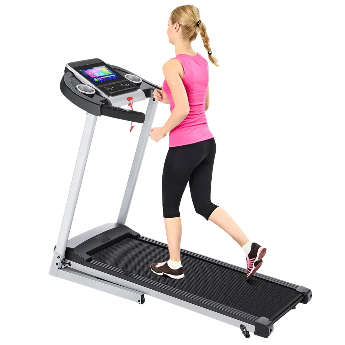 Electric Motorized Treadmill with 3 Incline Levels H746537
