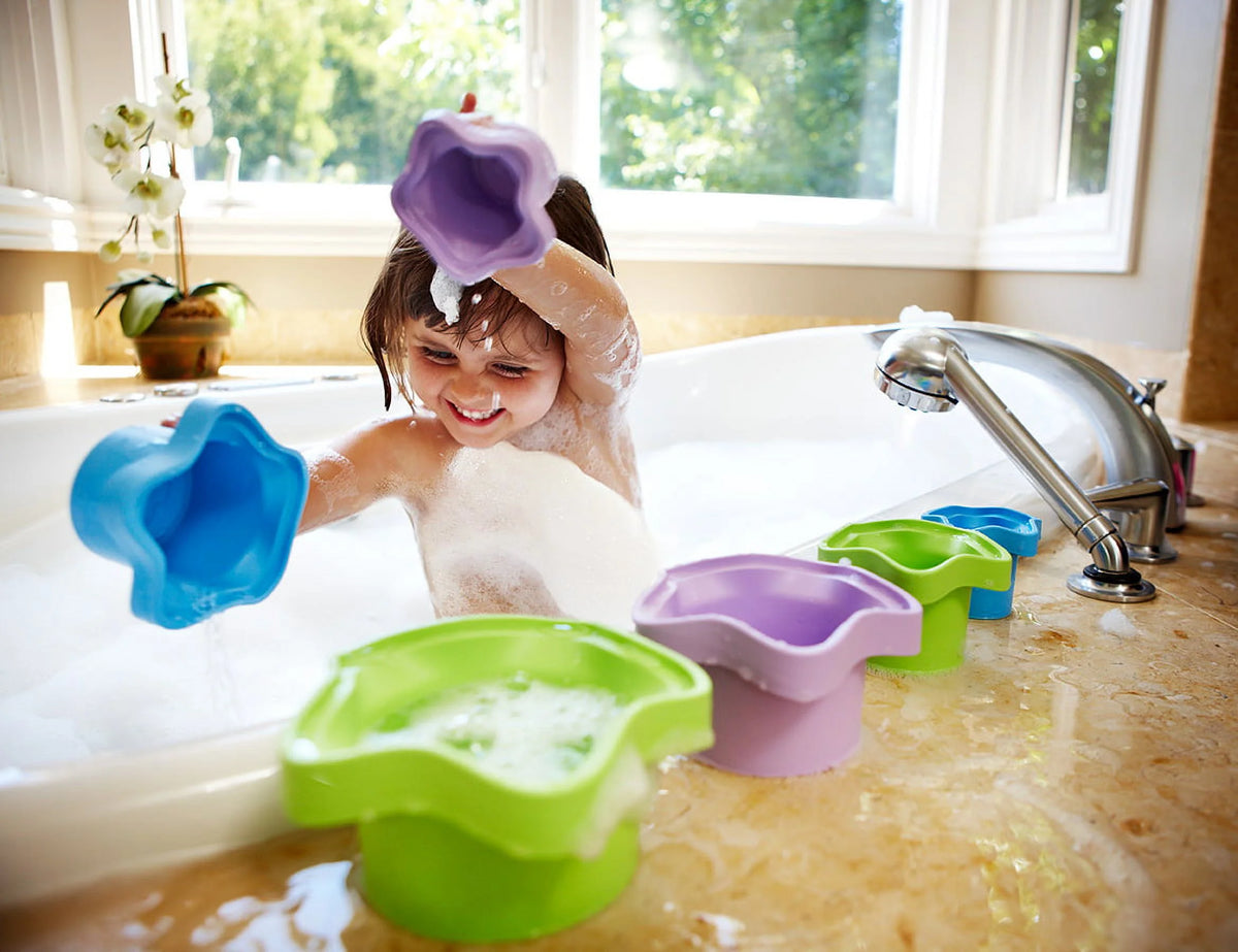 Stacking Cups Bath Toy Made from 100% Recycled Plastic W728