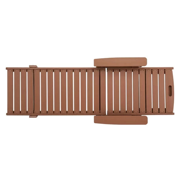 Adjustable HDPE Lying Bed Teak Color U18086