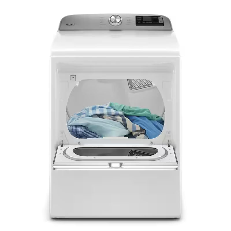 7.4 cu. ft. White Electric Dryer with Hamper Door J170648