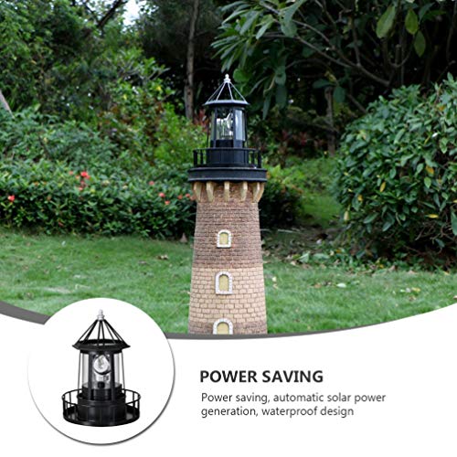 Solar Rotating Lighthouse Lamp T93256