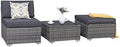 3 Piece Patio Sectional Sofa with Coffee Table B2625