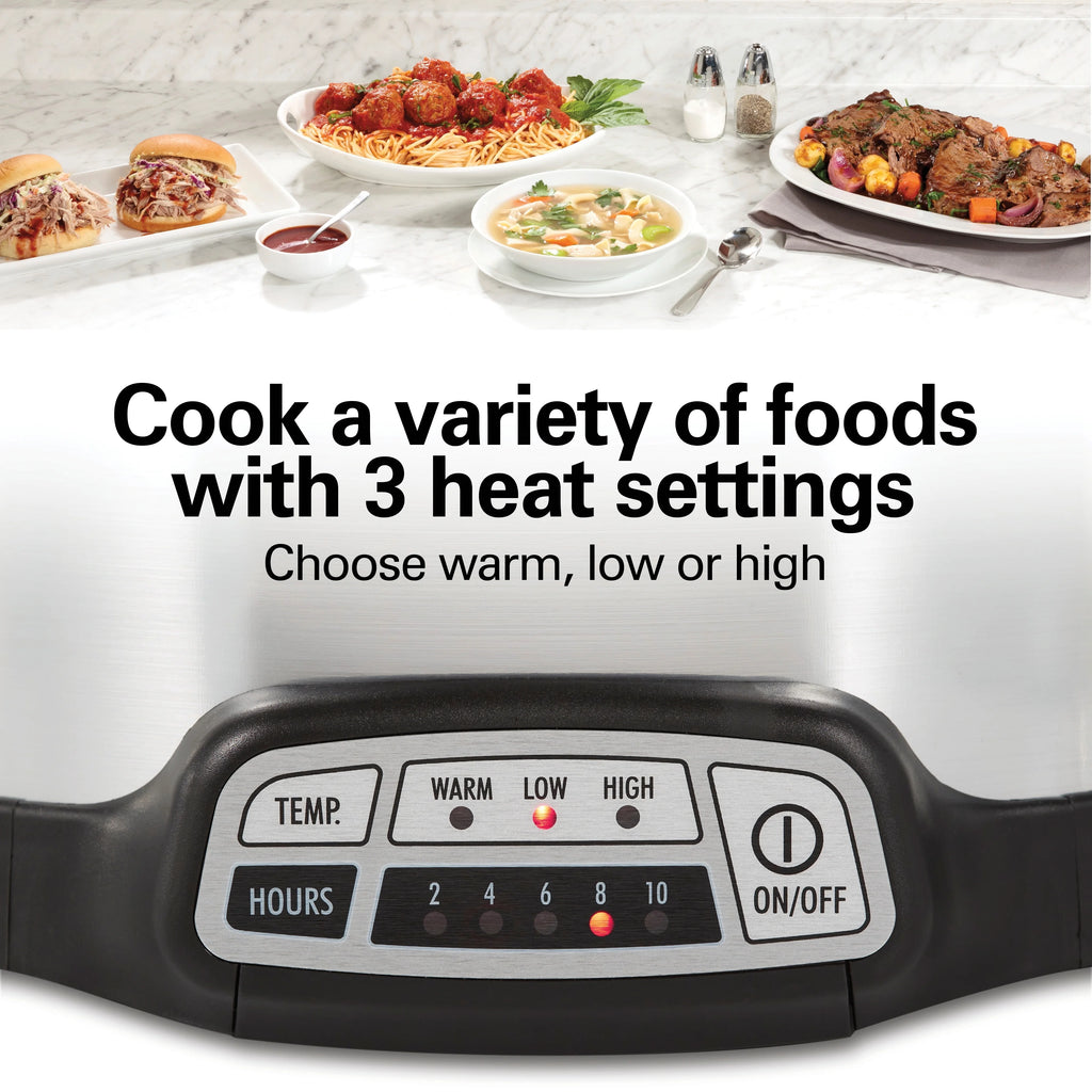 6 Quart Programmable Slow Cooker with Removable Crock I3045