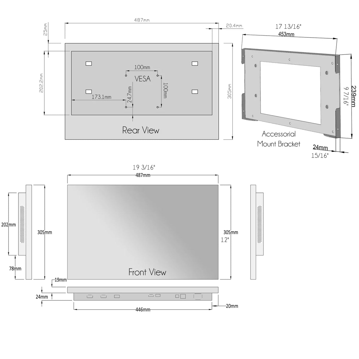 22 inches Waterproof Smart LED TV F269162