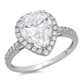 18K White Gold Halo Engagement Ring Y519309
