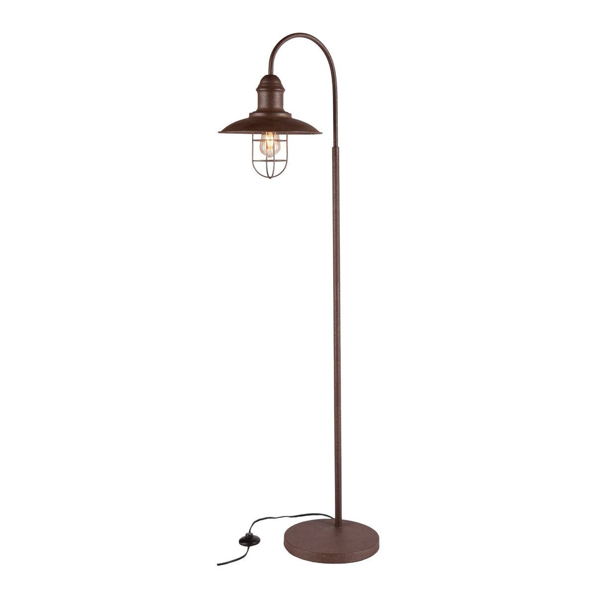 Caged Bell Floor Lamp (Brown) Z80218