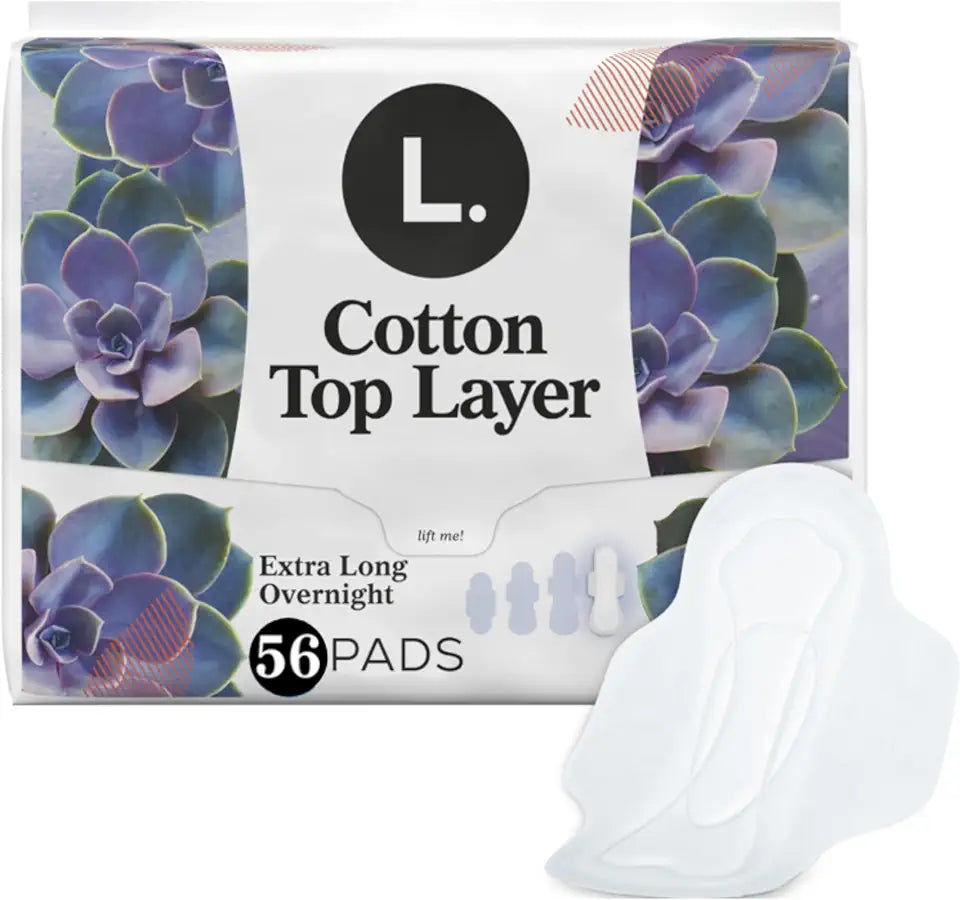 Extra Long Maxi Pads with Wings, 56 Count F7222