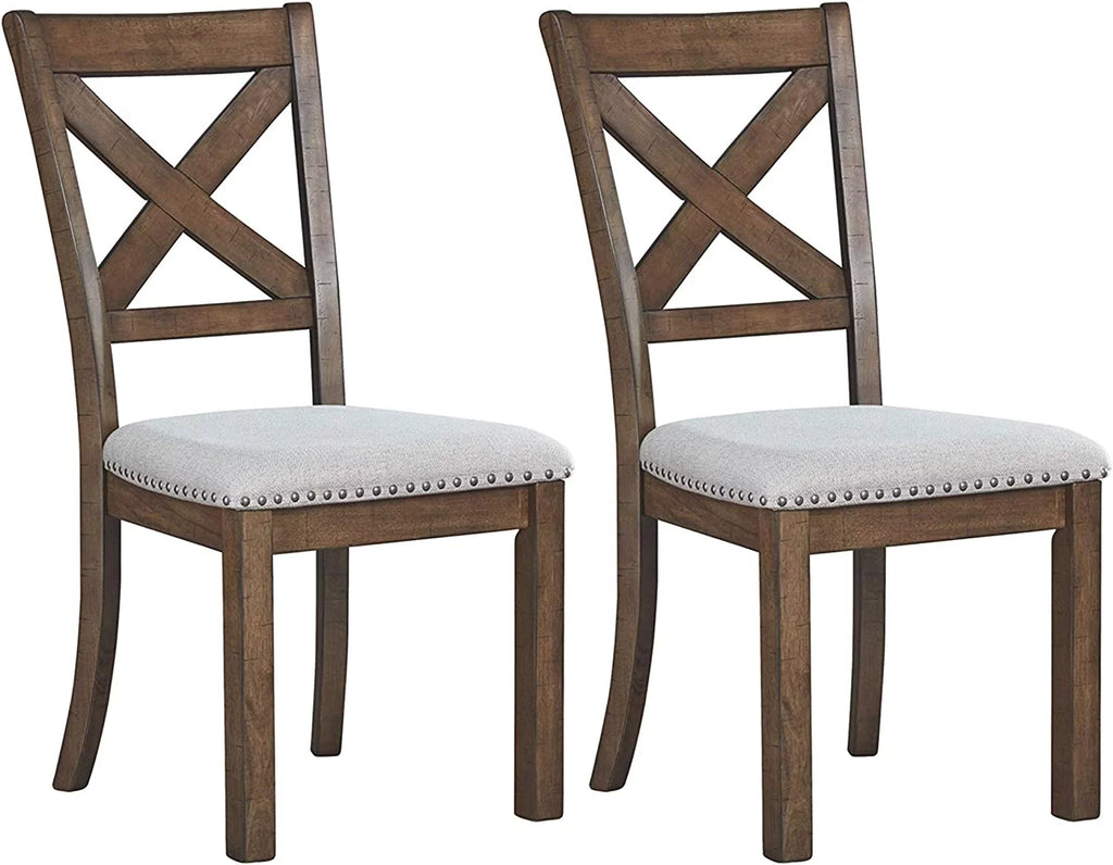 Brown Upholstered Dining Room Chair, 2 Count Y9049