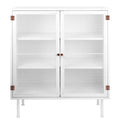 White Sideboard Buffet Cabinet with Storage B3126