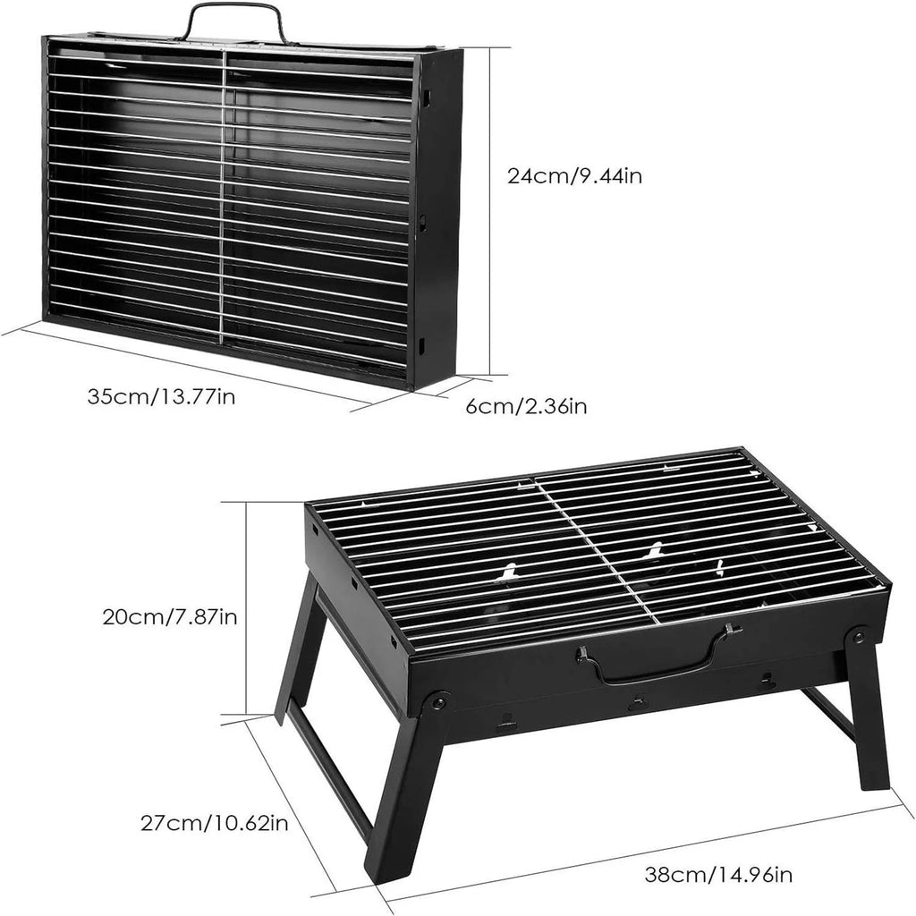Charcoal Portable Folding BBQ Grill Y303056