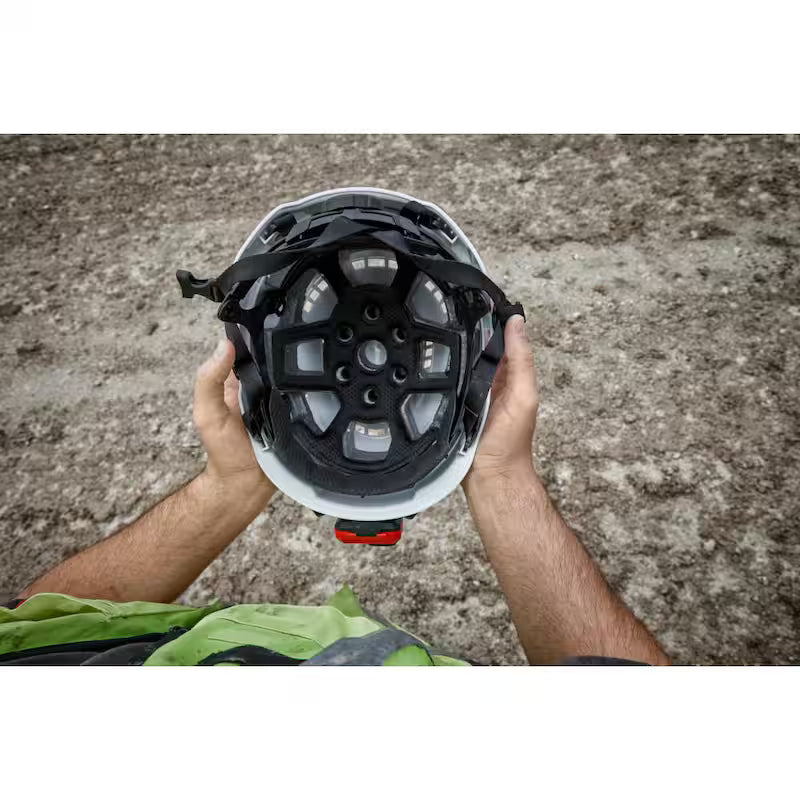 Gray Type 2 Class C Vented Safety Helmet K1057