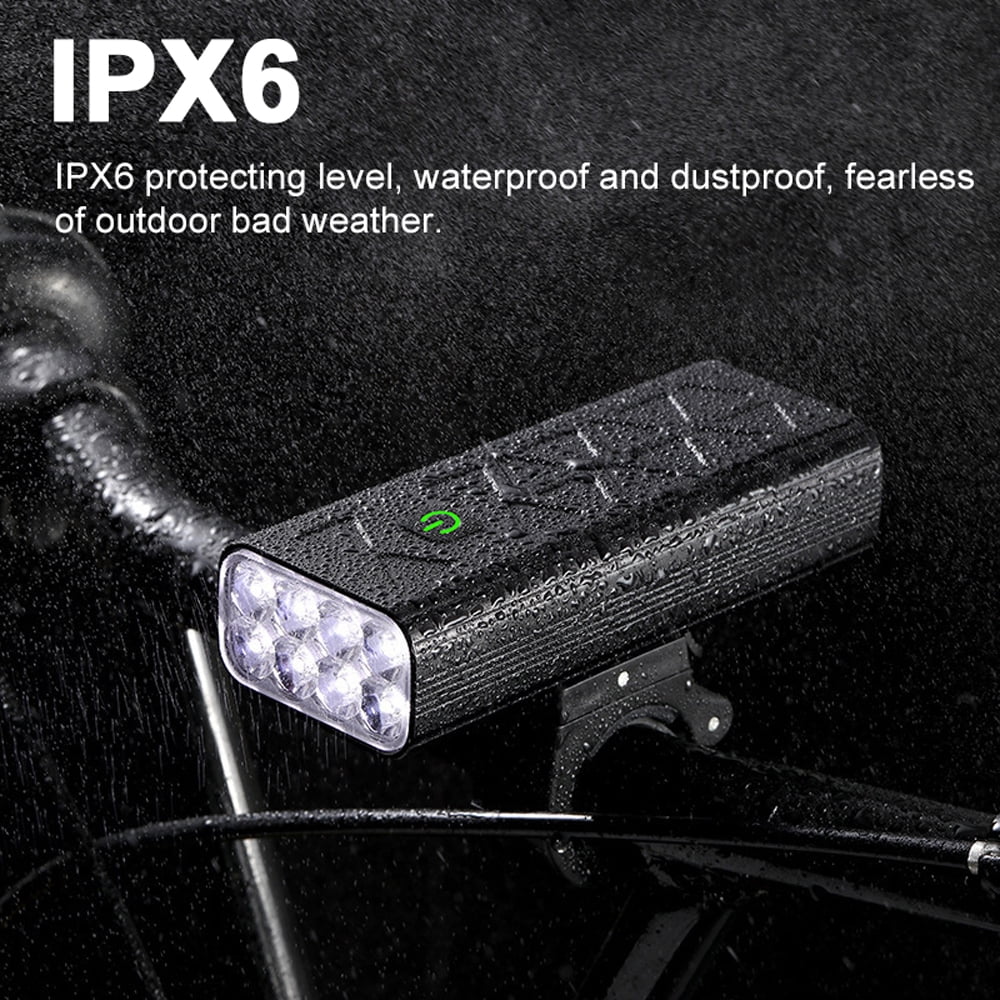 8LED Rechargeable Bike Front Headlight with 5 Modes Z6036