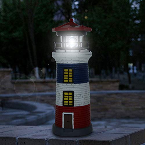 Solar LED Lighthouse Statue J913