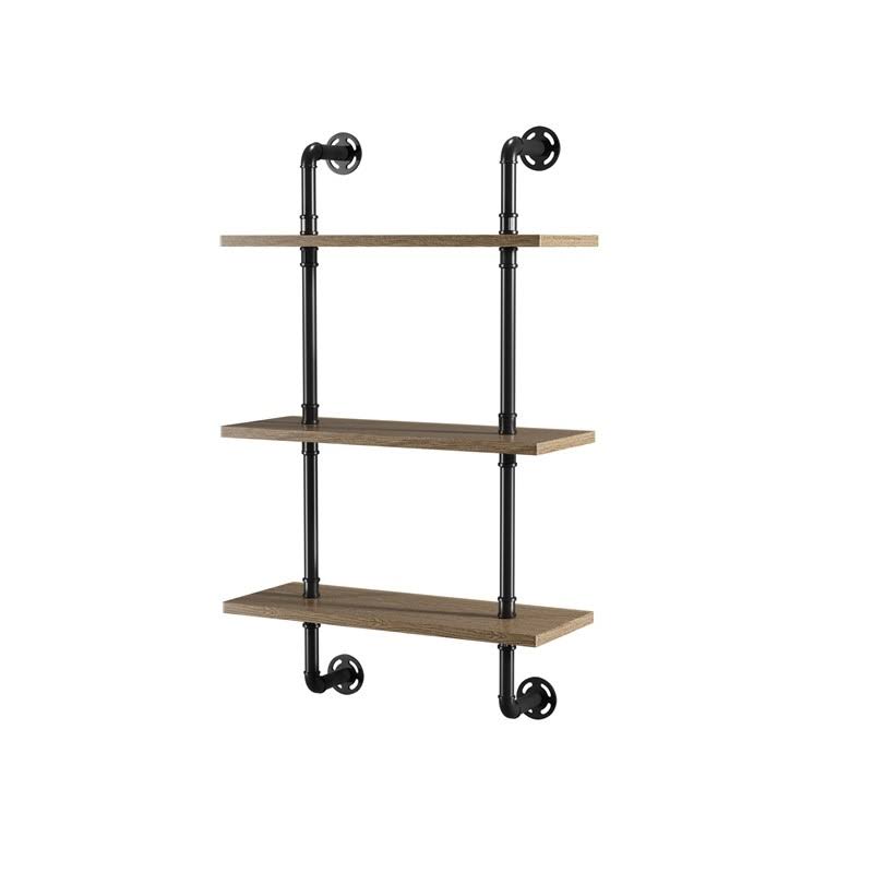 Industrial Wood 3-Tier Wall Display Shelf V198184