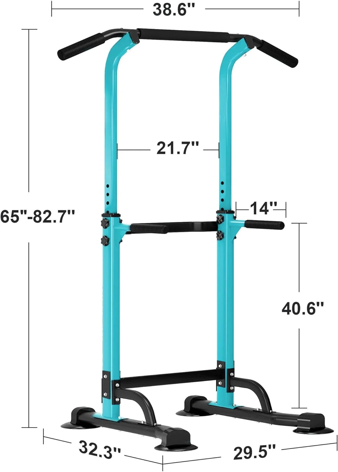 Height Adjustable Power Tower Pull up Bar T721958
