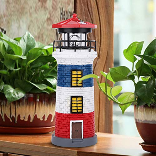 Solar LED Lighthouse Statue J913
