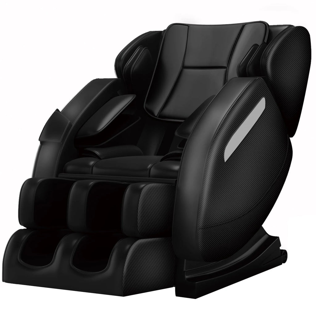 Black Full Body Zero Gravity Massage Chair with Heat and Foot Roller L739