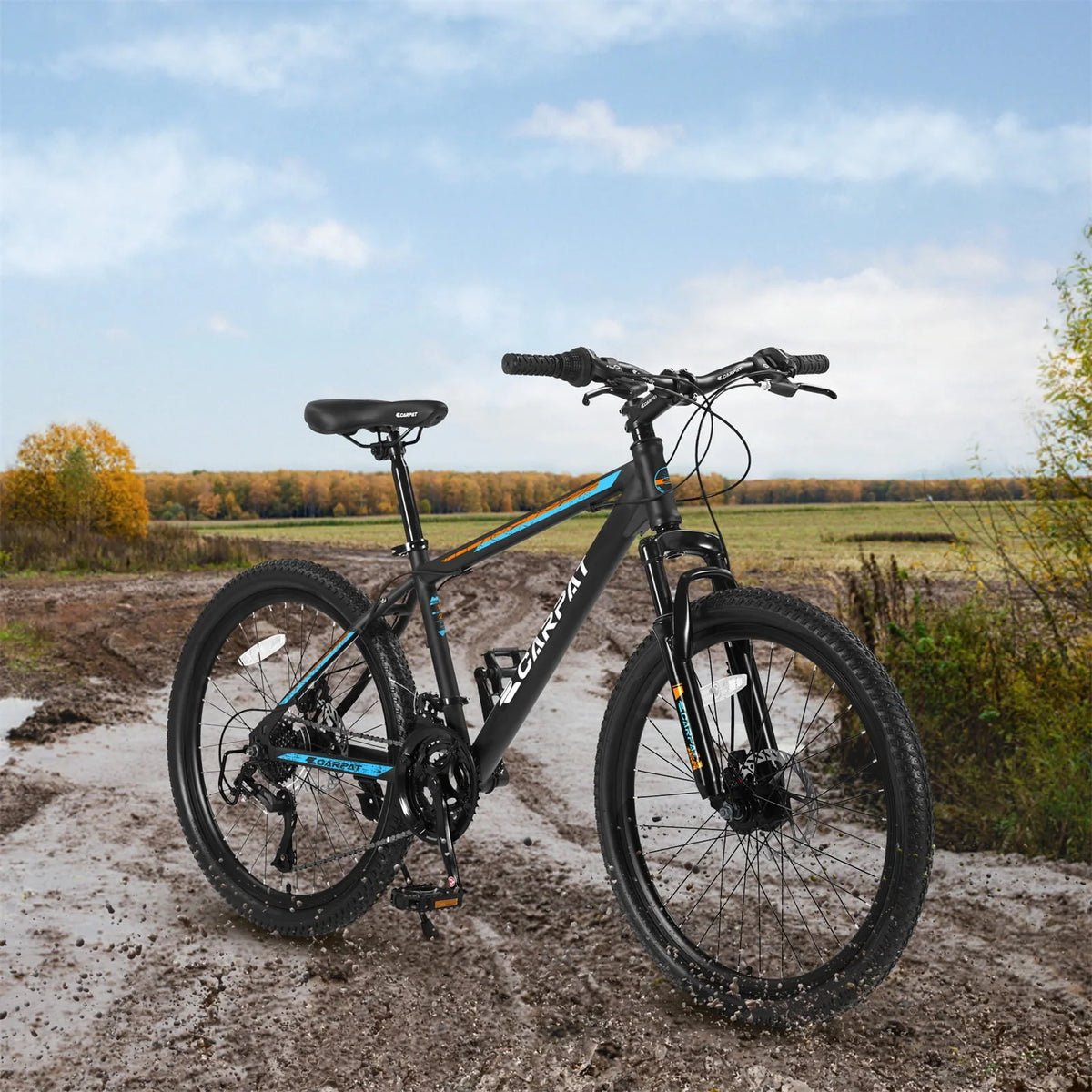 Orange 21 Speed High-carbon Steel Mountain Bike G410