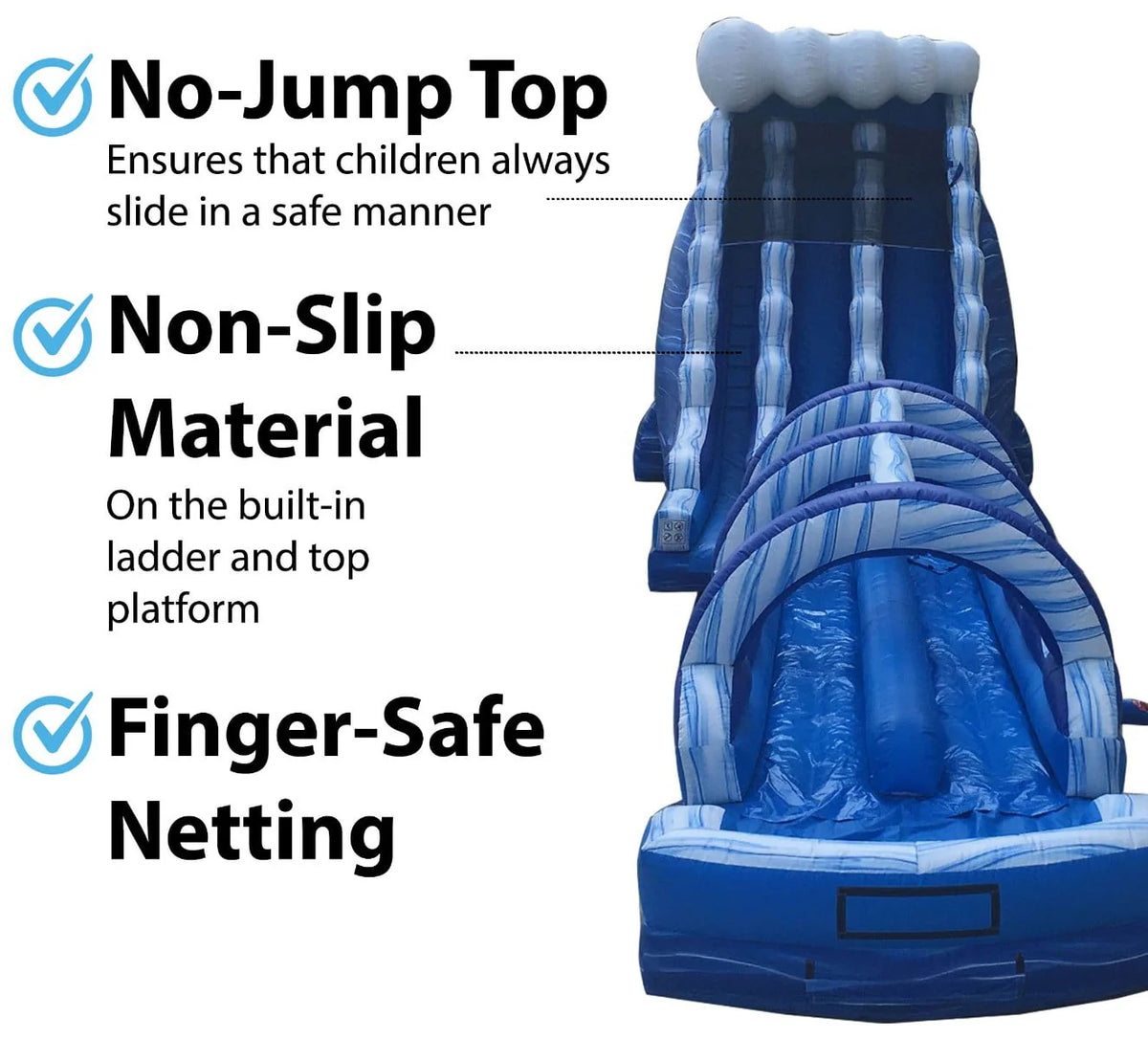 65' Commercial Inflatable Water Slide with Blower A9073