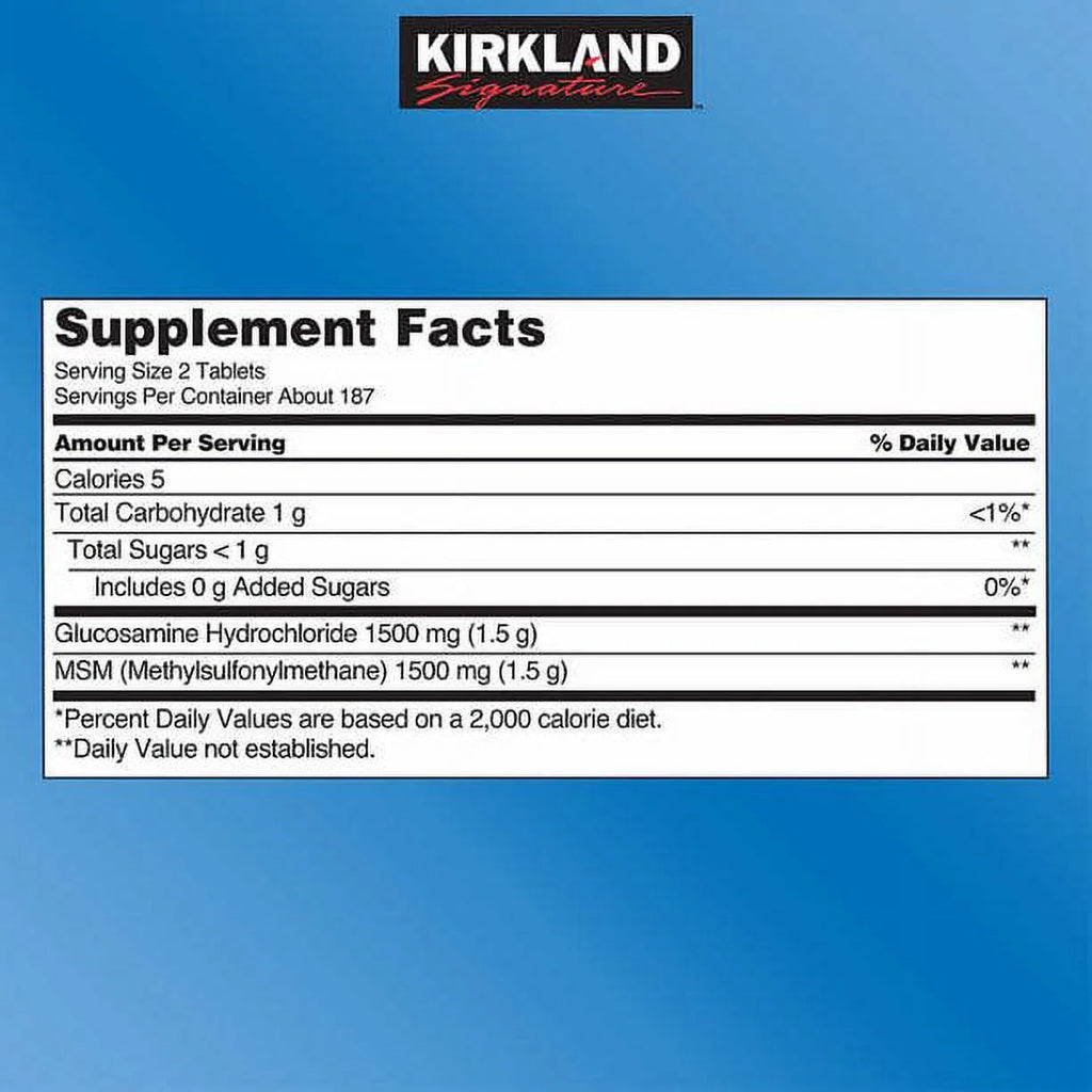 375 Tablets Glucosamine with MSM M64749