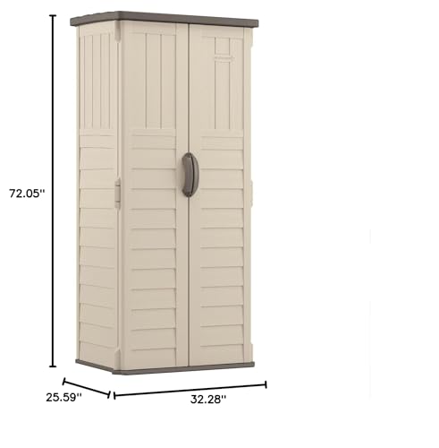 Vanilla Vertical Outdoor Storage Shed X131705