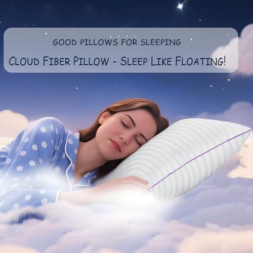 King Size Set of 2 Breathable Down Alternative Microfiber Pillows Q6322