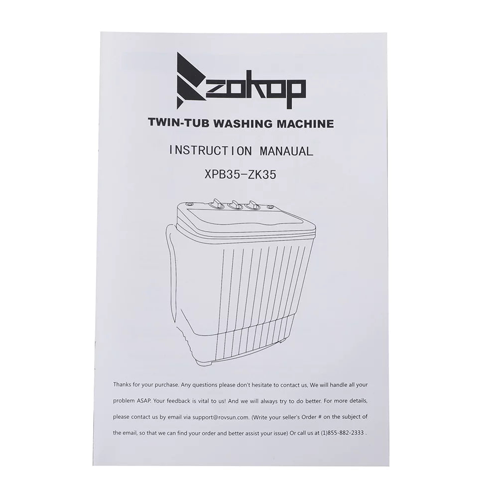Portable Compact Semi-automatic Washing Machine N8899
