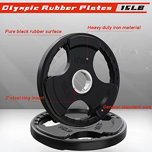 2.5 LB Olympic Rubber Grip Weight Plates B112743