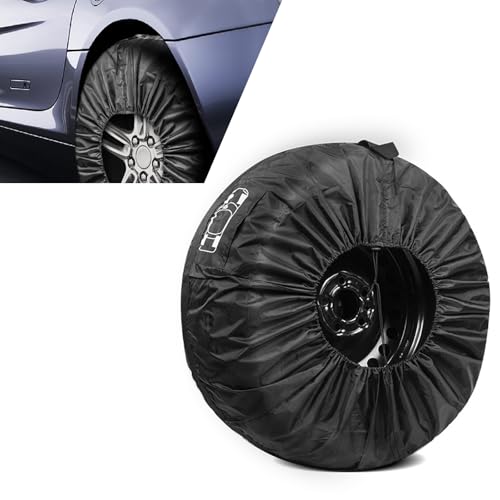 Black 41.33" x 18.11" Car Spare Tire Cover F42332