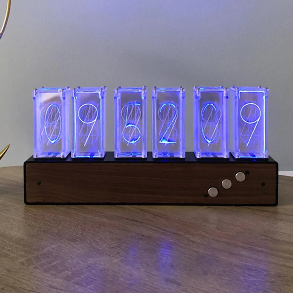 LED Nixie Clock Digital Tube Clock Q609
