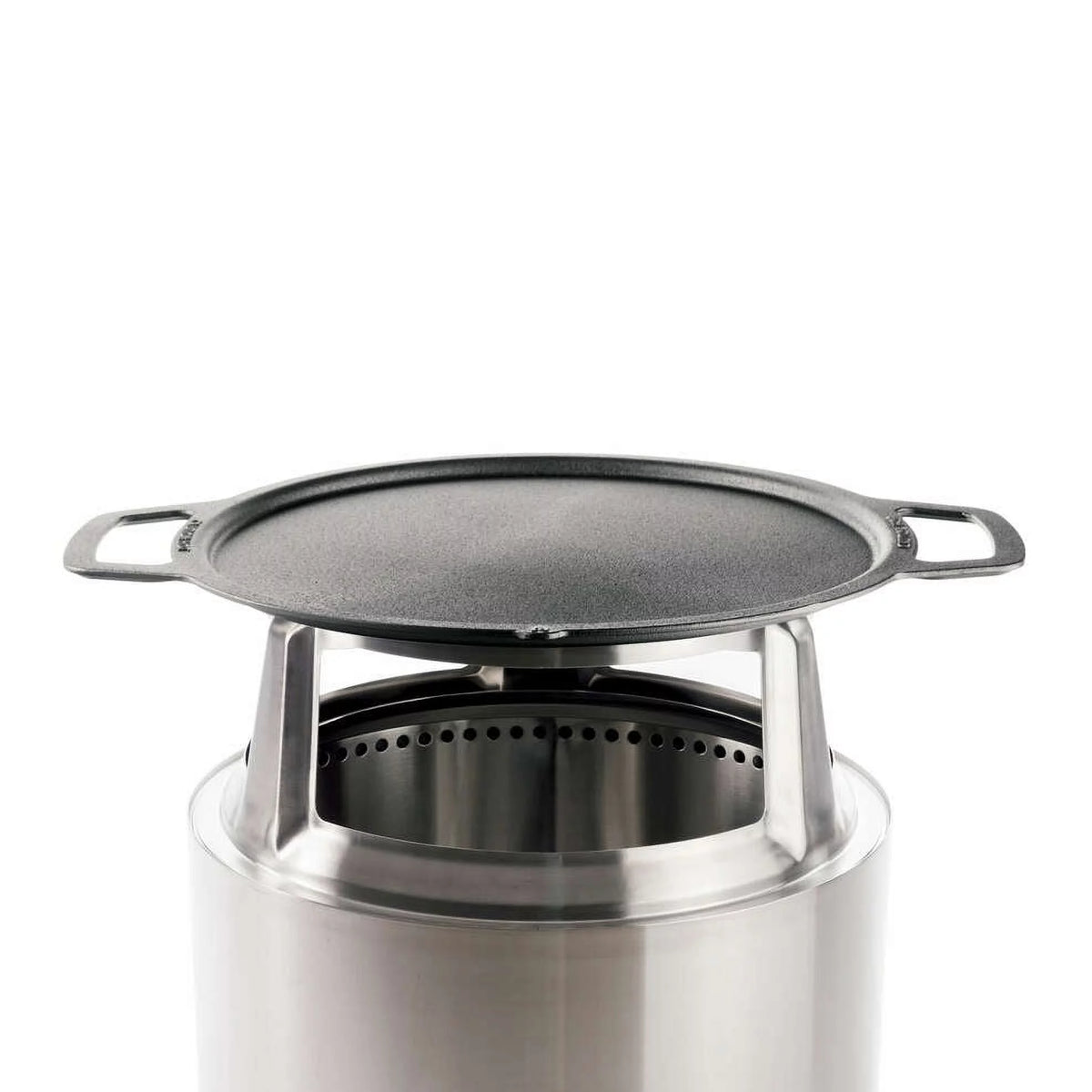 Cast Iron Cookware with Stainless Steel Hub, Weight: 19.5lbs, Cooking Surface Diameter 17.75" W201905