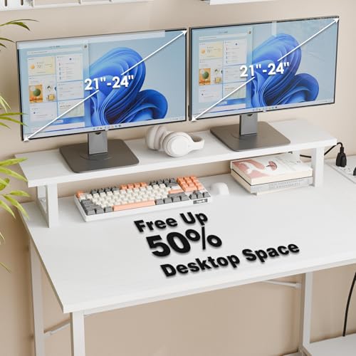 Rustic Brown L Shaped Computer Desk with Power Outlets and LED Lights and Drawer A191