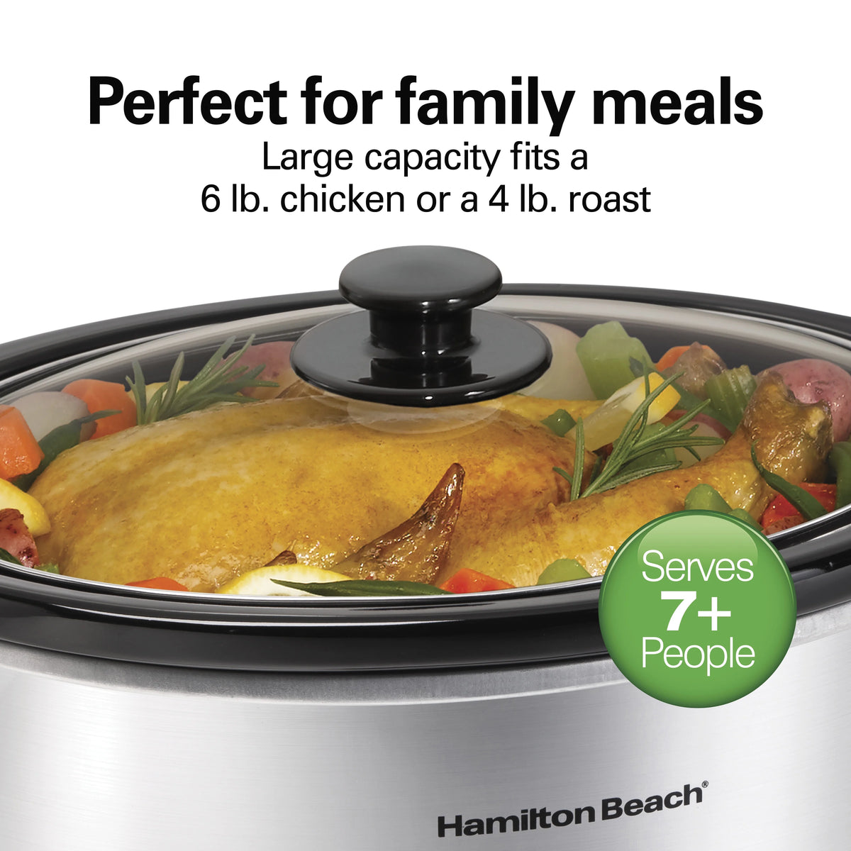 6 Quart Programmable Slow Cooker with Removable Crock I3045