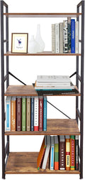 5 Tier Wood and Metal Bookshelf S748403