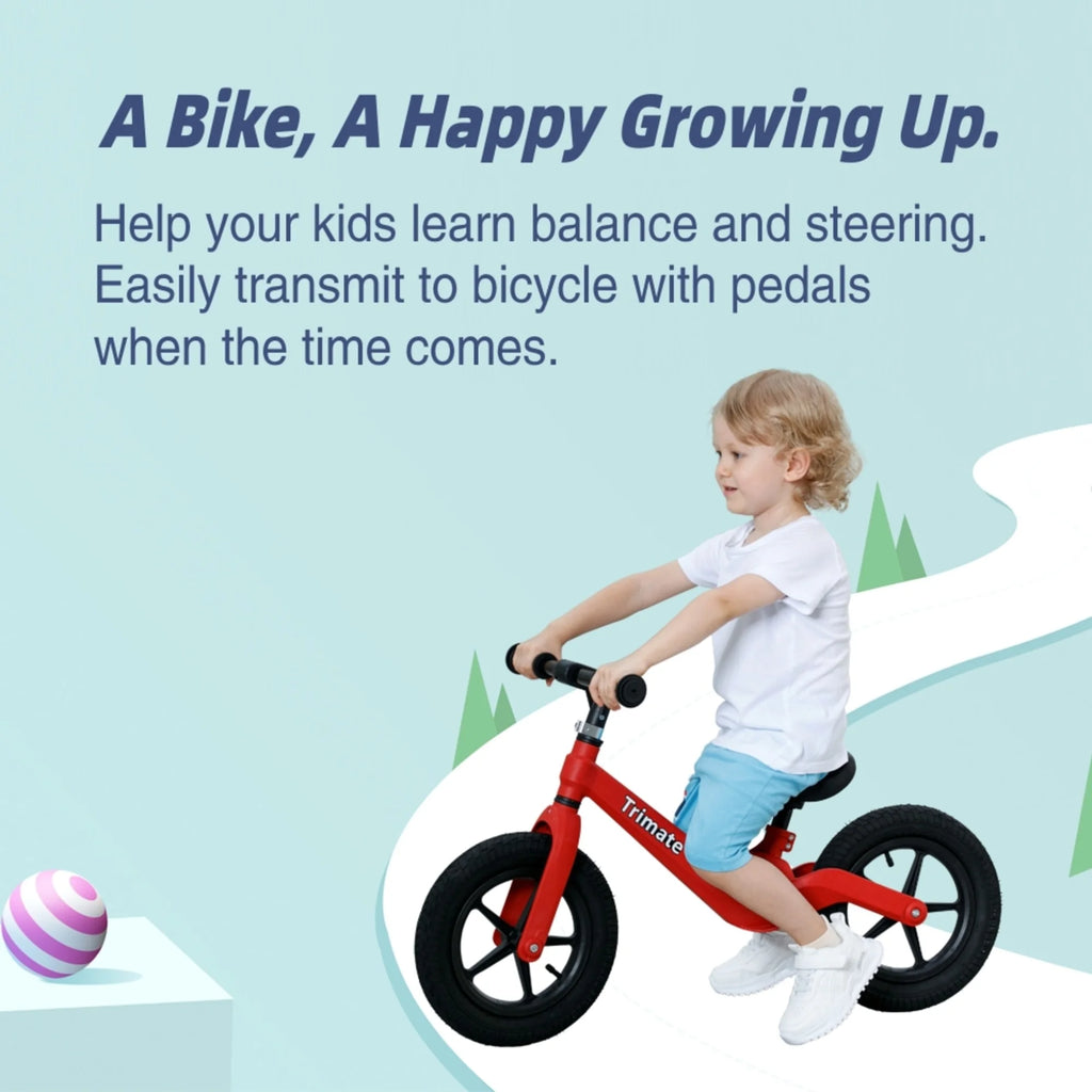 Red No Pedal Toddler Balance Bike 12 Inflated Tire T198440