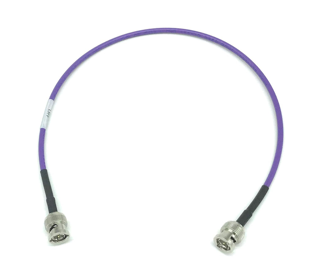 12G 4K HD SDI BNC - BNC Cable Belden 4855R Mini RG59 (150ft, Black) L651