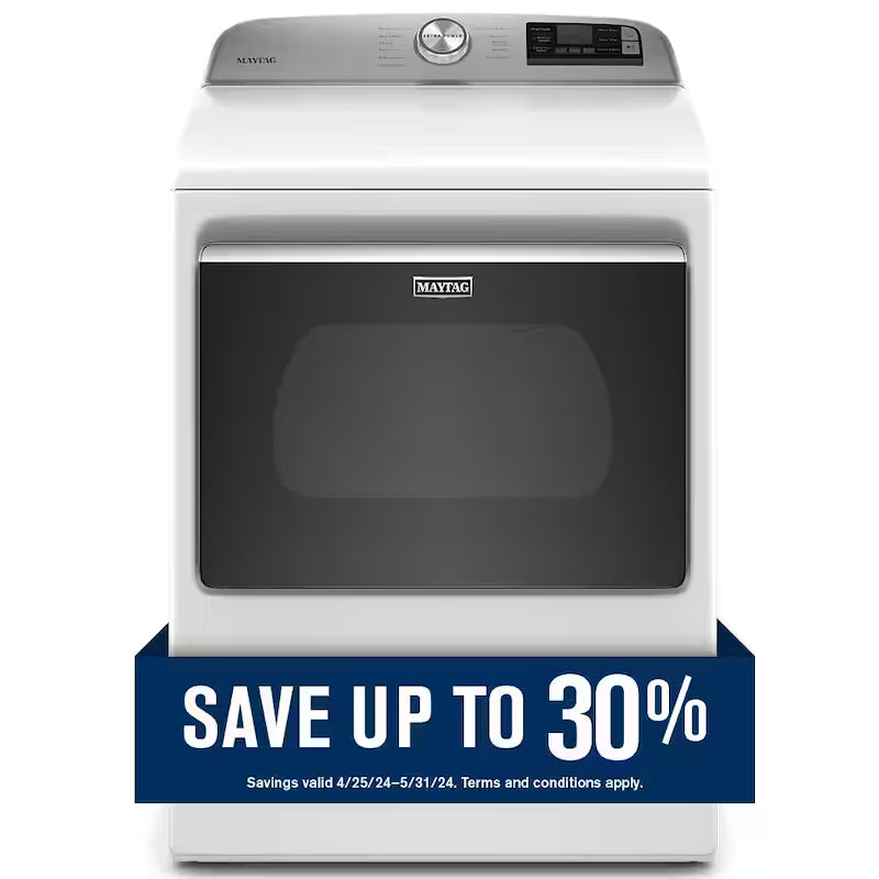 7.4 cu. ft. White Electric Dryer with Hamper Door J170648